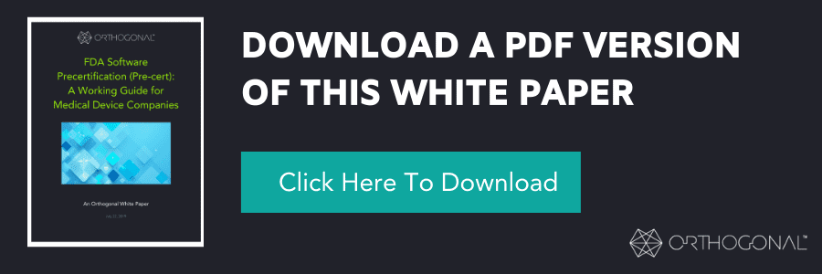 Download FDA Precert White Paper