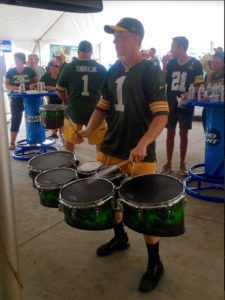 Erik with his drums