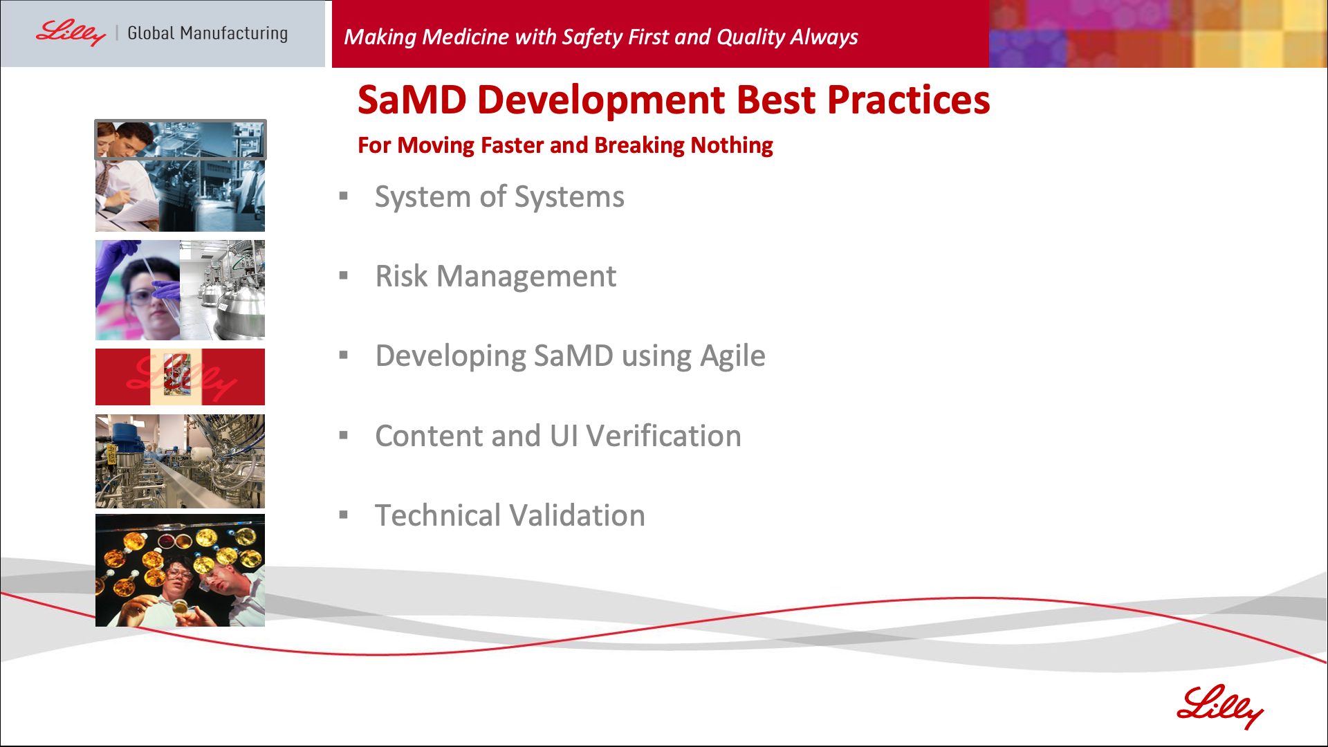 eli lilly best samd practices