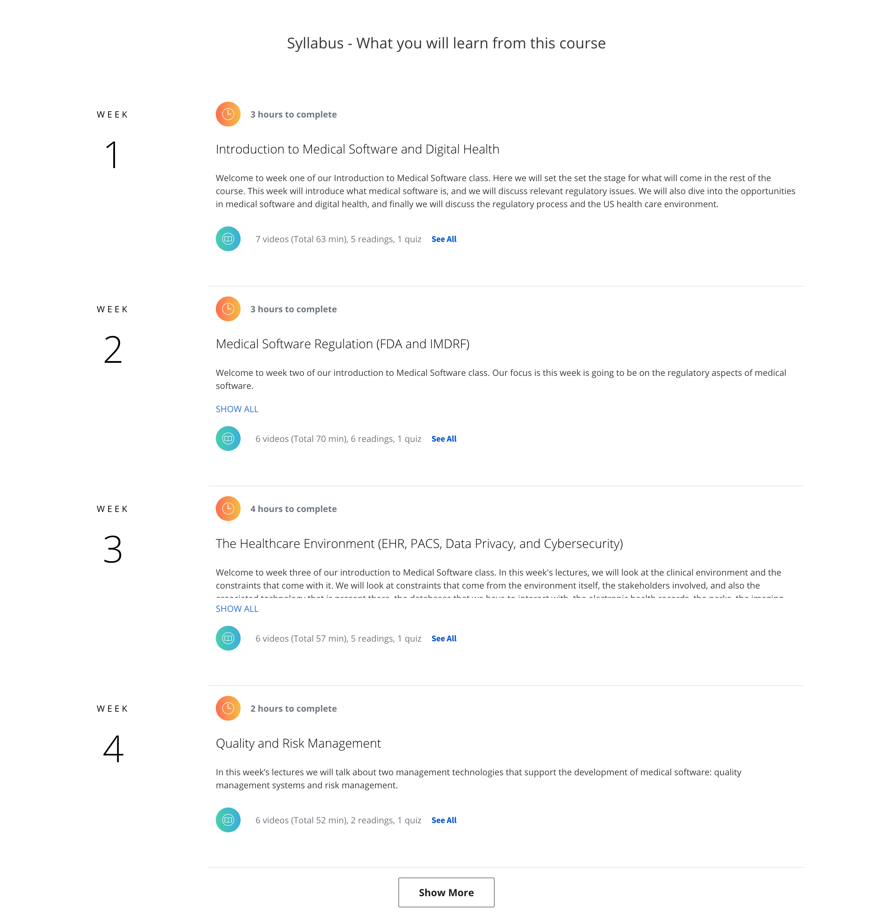 xenios coursera course screenshot syllabus