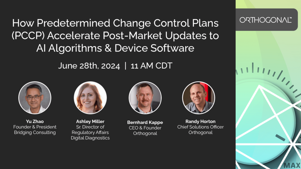 Webinar: How PCCP Accelerate Post-Market Updates to AI Algorithms & Device Software